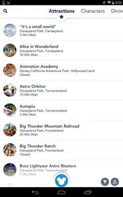 Disneyland android App screenshot 5